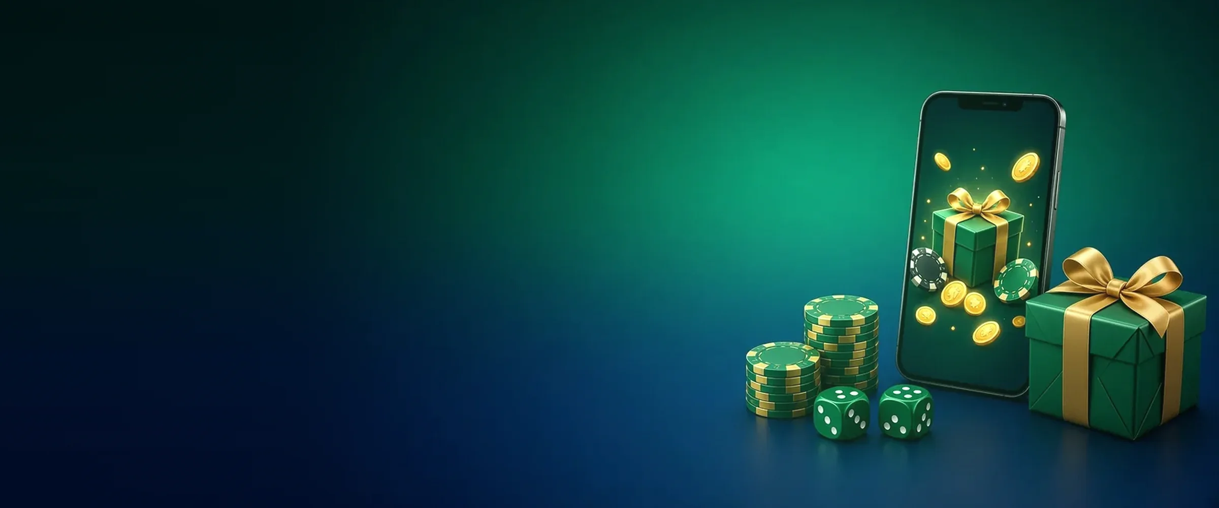 Gift box, chips and a phone with a bonus screen, BV Casino bonuses