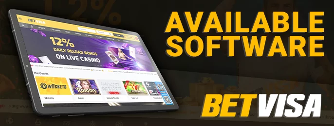 BetVisa casino site apps for mobile devices - what apps are there