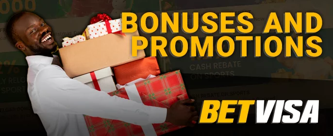 Bonuses at BetVisa Casino - promotions offers for players from Bangladesh