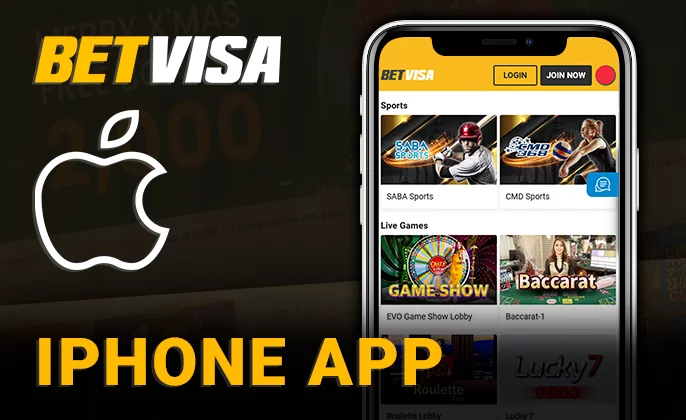 Applications for iphone devices site BetVisa - ios application