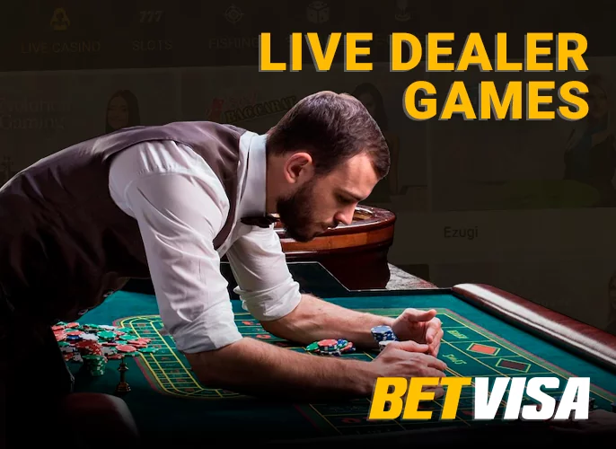 Live games with a live dealer on BetVisa casino site