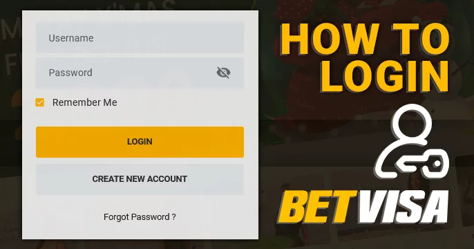 Authorization at BetVisa casino - how to log in to account