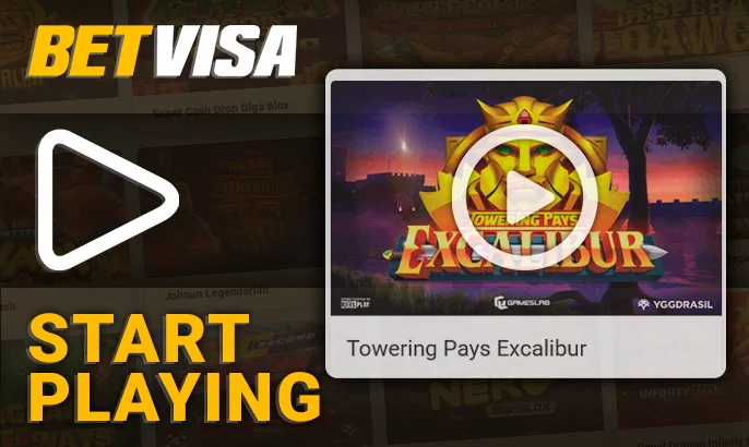 How to start playing slots on BetVisa - step-by-step instructions