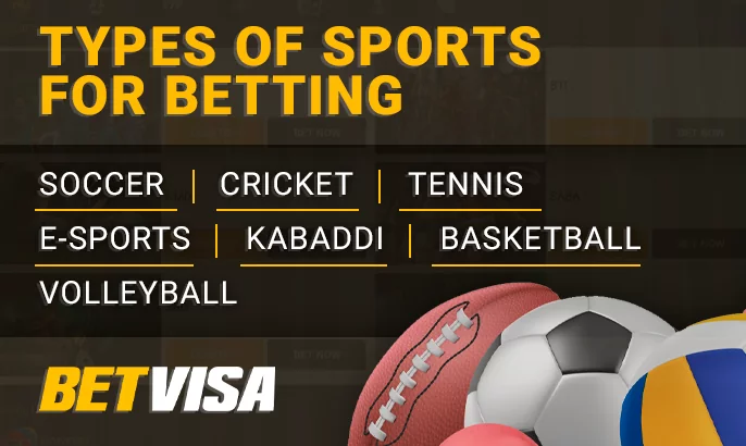 Sports for betting on BetVisa - soccer, basketball and others