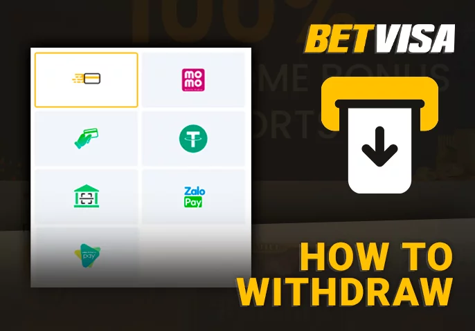 Withdrawing money from BetVisa casino account - step by step instructions