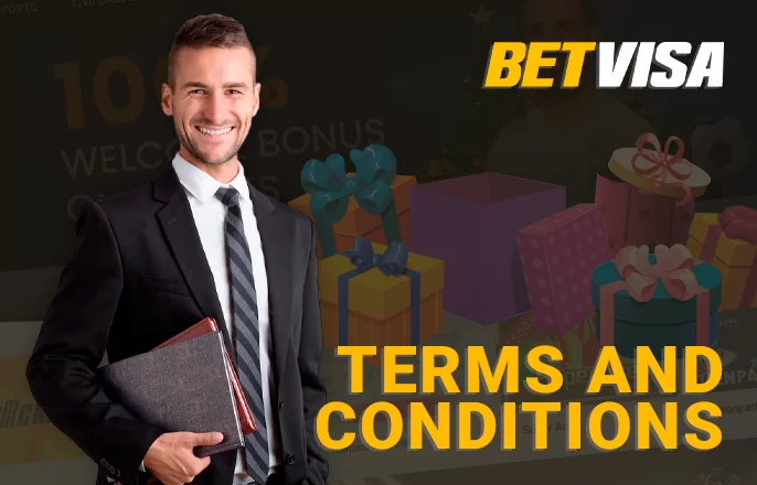 About terms and conditions at BetVisa online casino to use bonuses