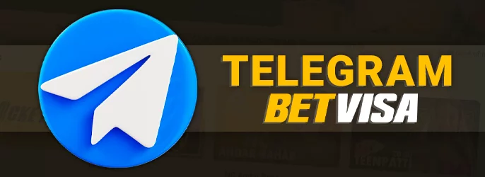 Telegram channel of BetVisa online casino as a way to communicate with support