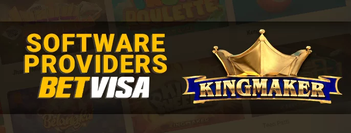 Softwire provider 3D games on BetVisa casino site - King Maker