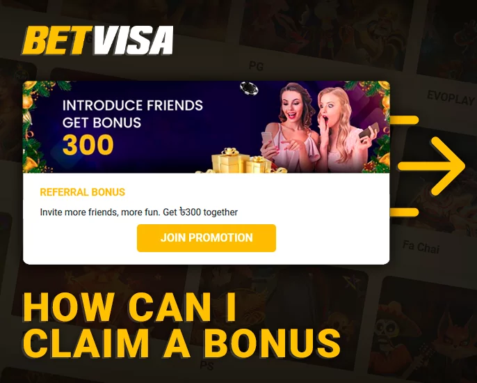 How to get a free bonus for BetVisa player - instruction