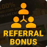 Referral system of BetVisa Casino encouraging players with bonuses