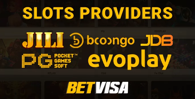 List of software providers on the BetVisa site - which slots can be found