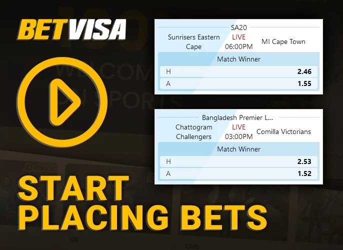 How to bet on a sporting event in the BetVisa bookmaker's office - betting instructions