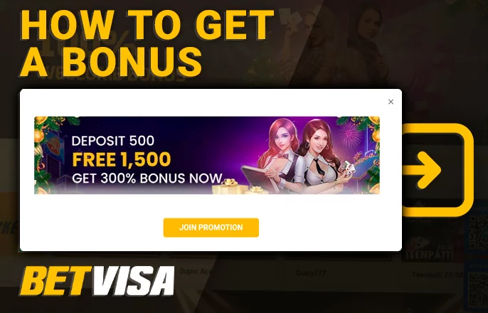 How to activate a bonus offer at BetVisa Casino - step-by-step instructions