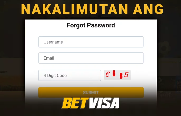 Form sa pagbawi ng account sa BetVisa casino site - kung paano mabawi ang access sa account