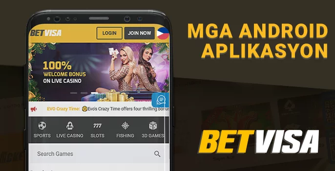 BetVisa Android app para sa mga manlalaro ng Pilipinas - mga tagubilin