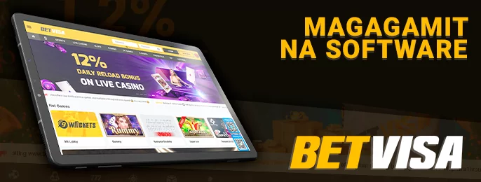 BetVisa casino site apps para sa mga mobile device - anong mga app ang naroroon
